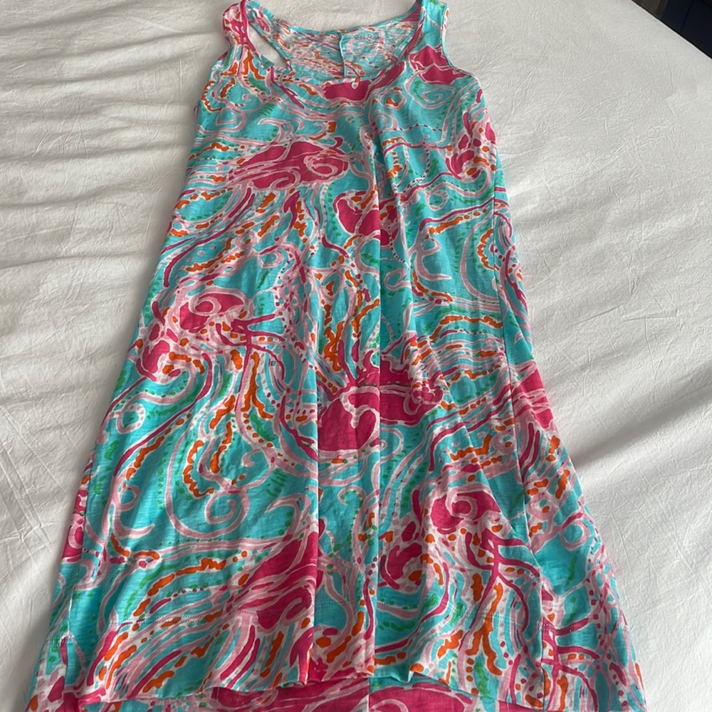 NEW WITH TAGS Lilly Pulitzer Cordon Racerback Dress Jellies Be Jammin’ L